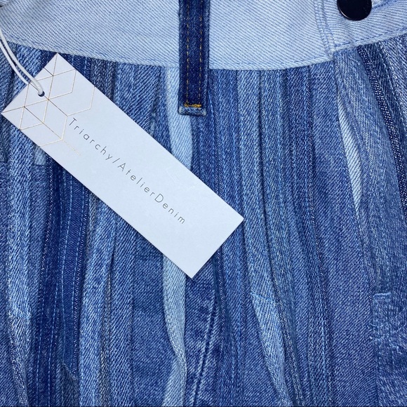 Indigo Fringe Shorts - Picture 2 of 6